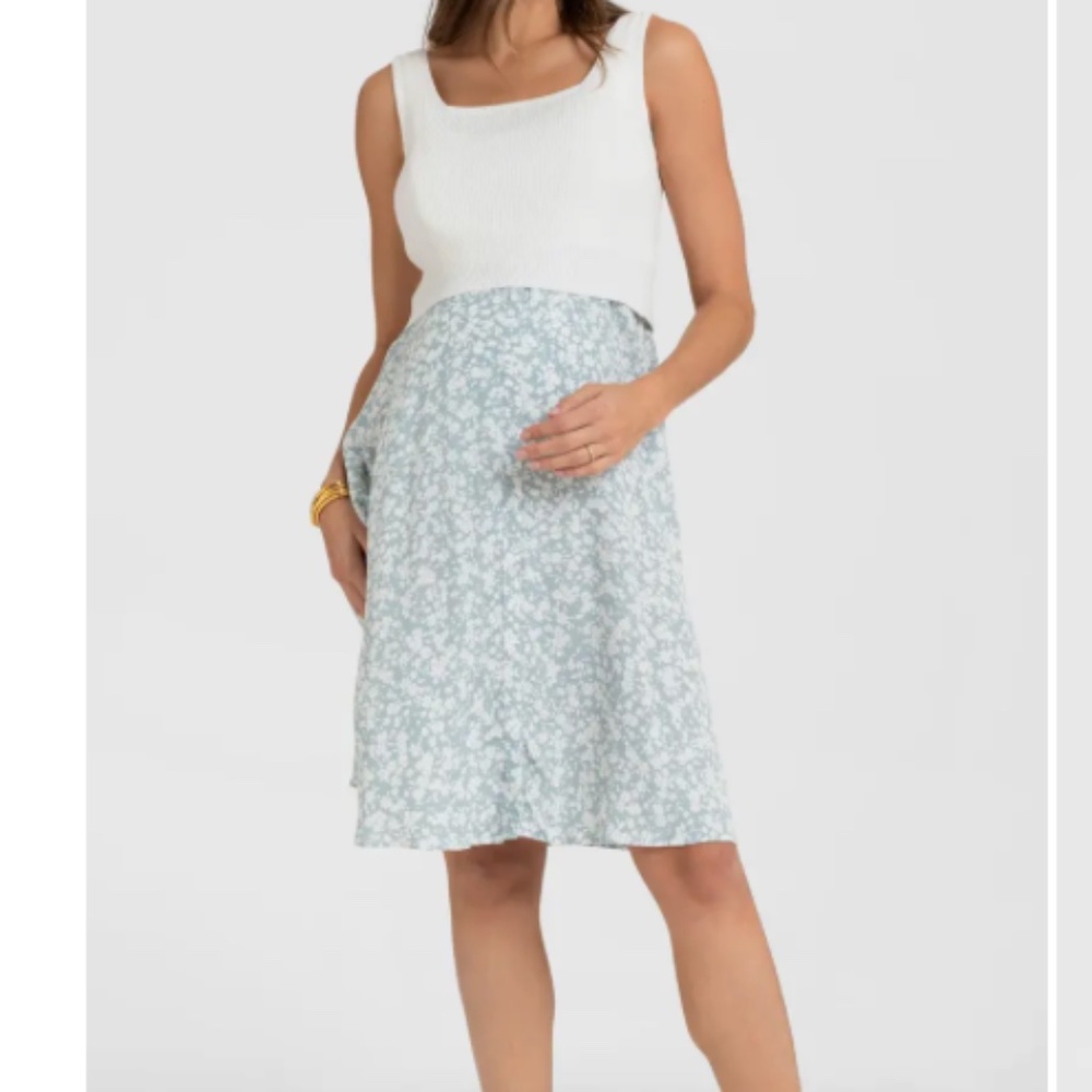 NWT Seraphine Sleeveless Maternity Nursing Dress US Size 2